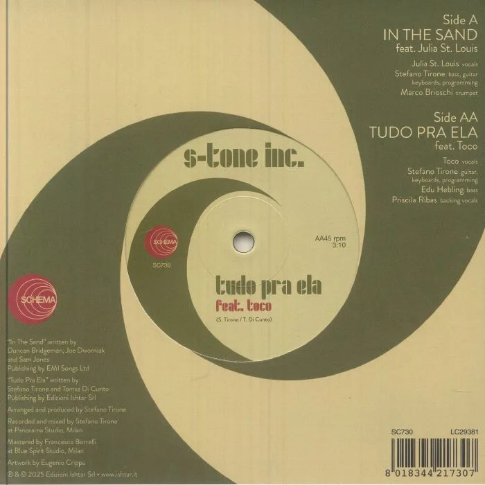 Обратная сторона обложки — S TONE INC — In The Sand