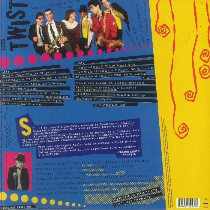 Обратная сторона обложки — LOS TWIST — La Dicha En Movimiento (reissue)