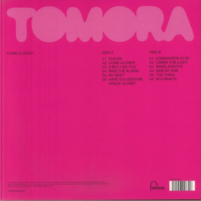 Обратная сторона обложки — TOMORA — Come Closer