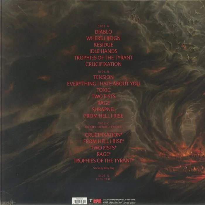 Back cover — Kerry KING — From Hell I Rise (Extended Deluxe Edition)