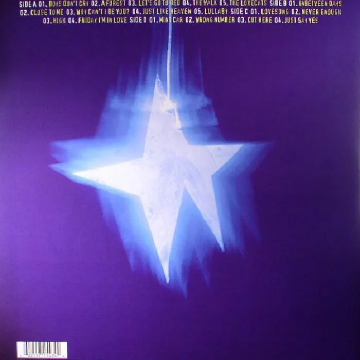 Back cover — The CURE — Greatest Hits (remastered)