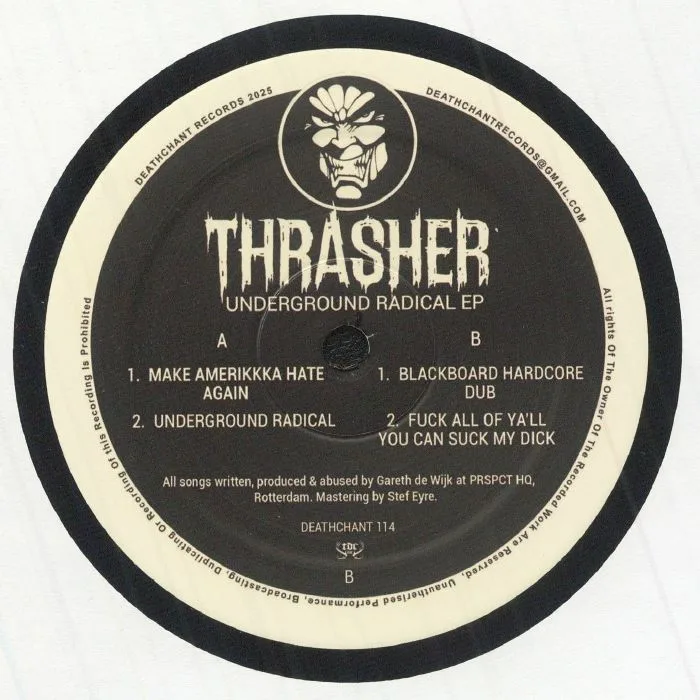 Back cover — TRASHER — Underground Radical EP