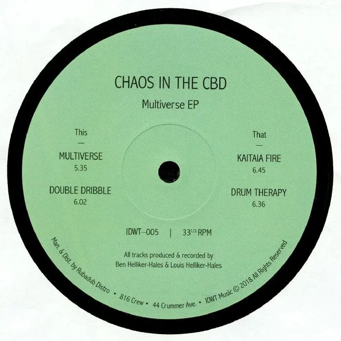 Лицевая сторона обложки — CHAOS IN THE CBD — Multiverse EP