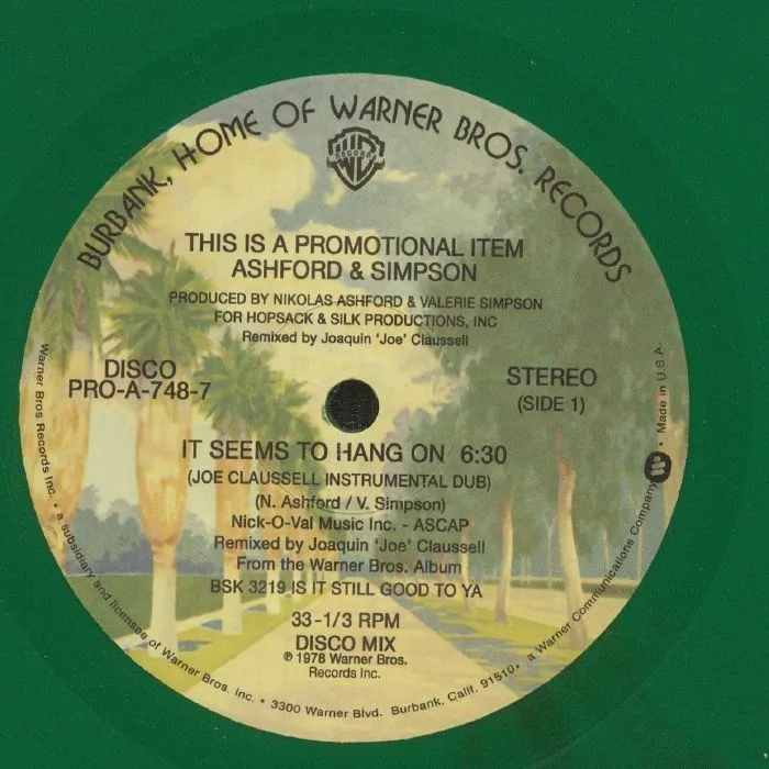 Лицевая сторона обложки — ASHFORD & SIMPSON — It Seems To Hang On (Joe Claussell edit)