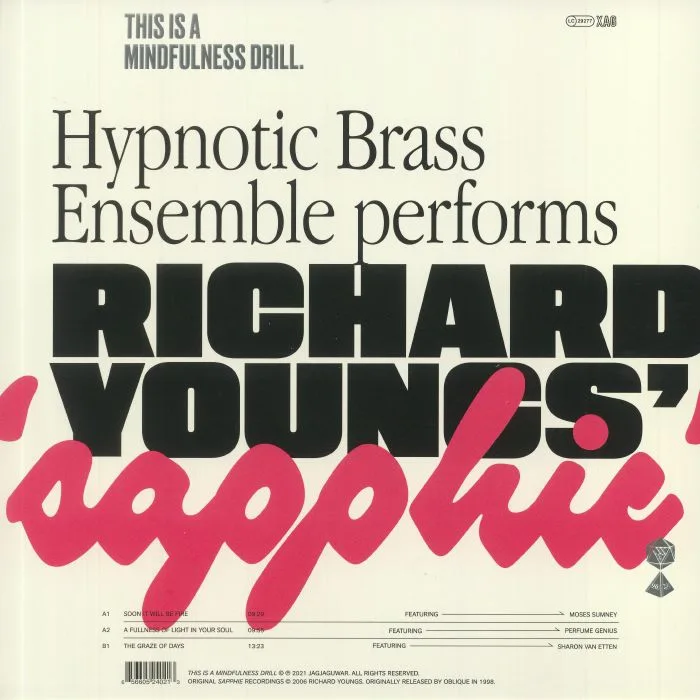 Обратная сторона обложки — HYPNOTIC BRASS ENSEMBLE — This Is A Mindfulness Drill