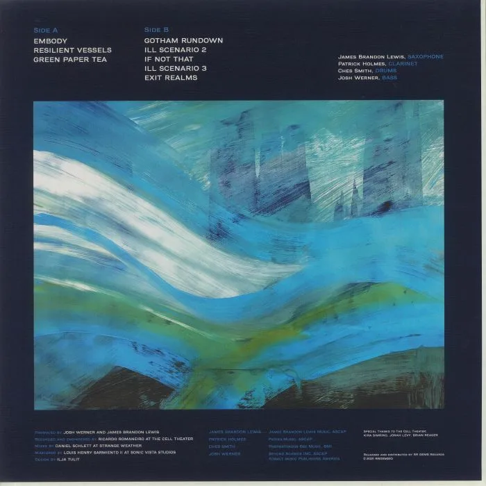 Обратная сторона обложки — James Brandon LEWIS / PATRICK HOLMES / CHES SMITH / JOSH WERNER — Resilient Vessels Live At The Cell