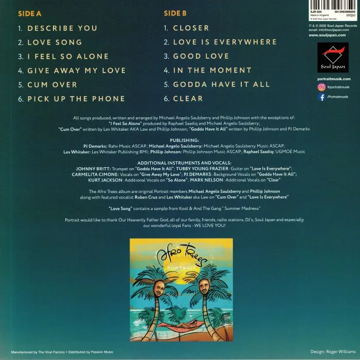 Back cover — PORTRAIT — Afro Trees