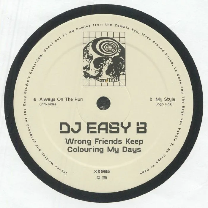 Обратная сторона обложки — EASY B — Wrong Friends Keep Colouring My Days
