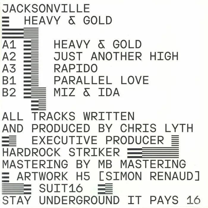 Обратная сторона обложки — JACKSONVILLE — Heavy & Gold
