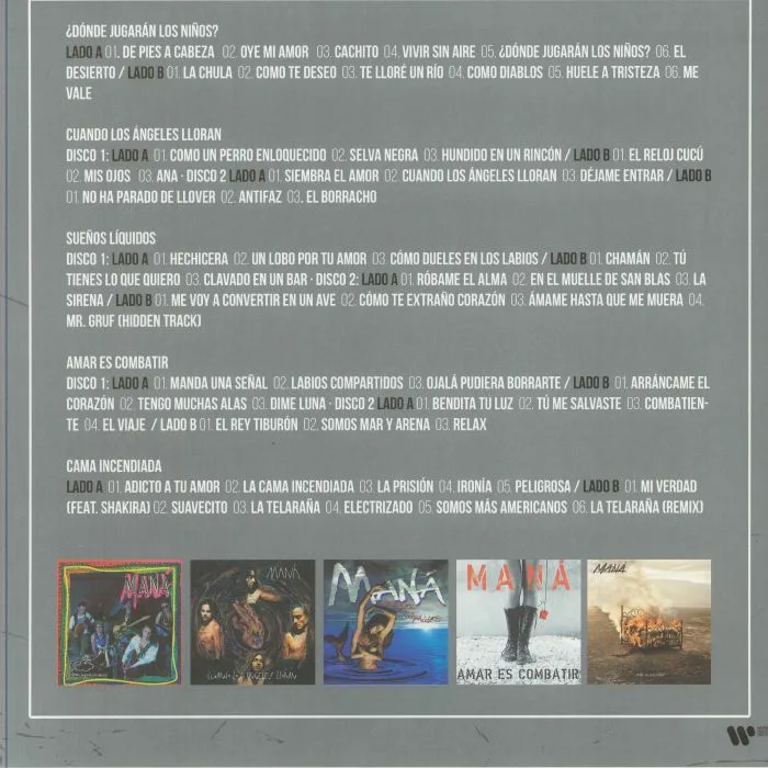 Back cover — MANA — Mana Vol 2 (remastered)