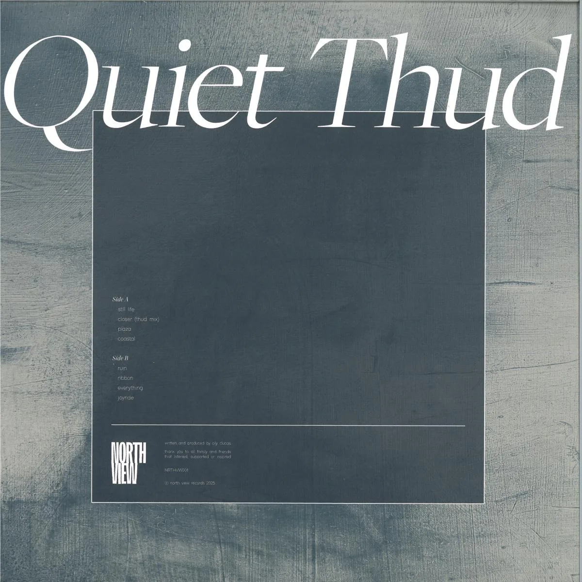 Back cover — oliver — Quiet Thud LP