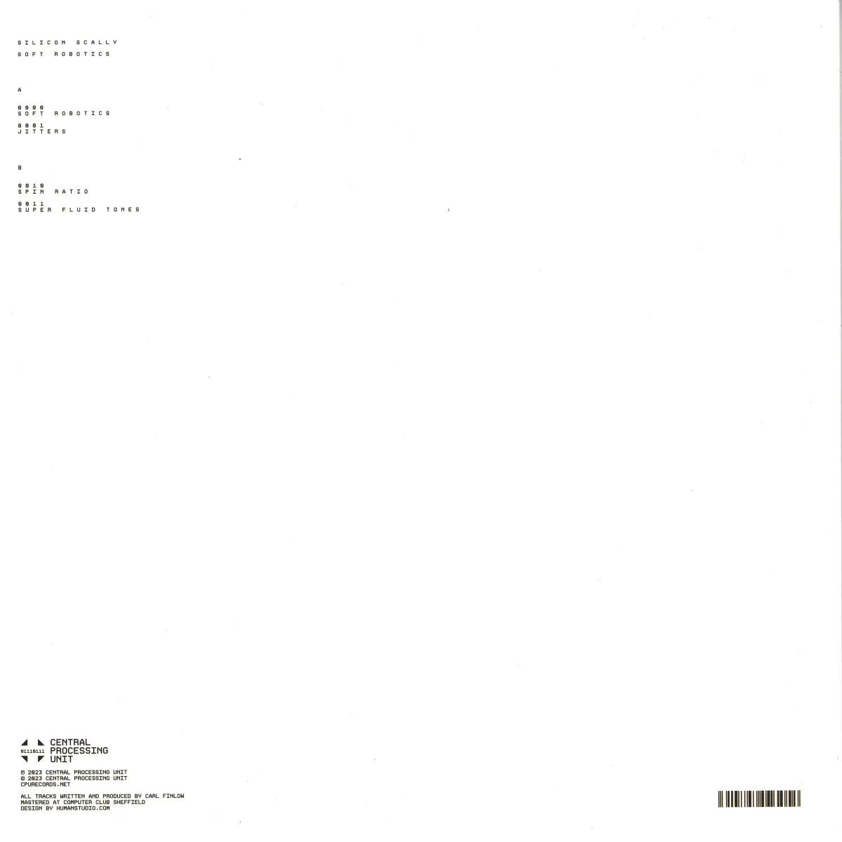 Back cover — Silicon Scally — Soft Robotics