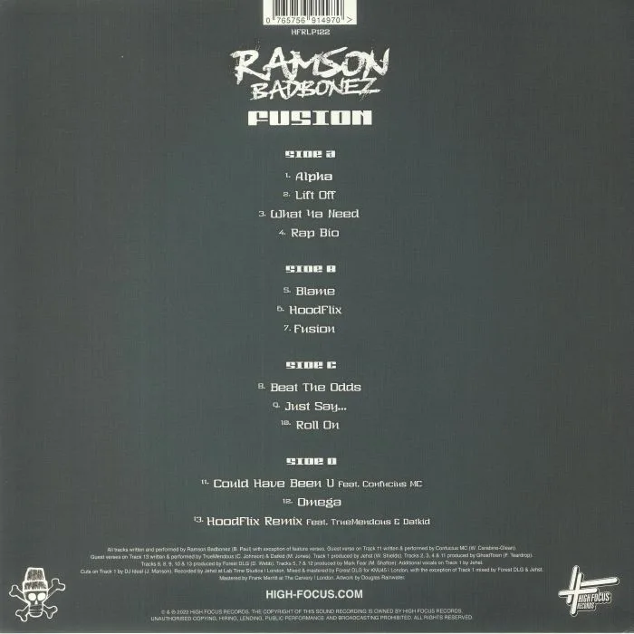 Back cover — RAMSON BADBONES — Fusion
