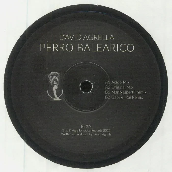 Обратная сторона обложки — David AGRELLA — Perro Balearico (feat Mario Liberti, Gabriel Rai remixes)