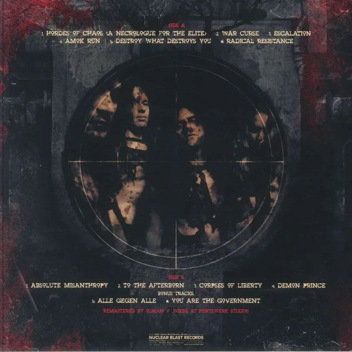 Обратная сторона обложки — KREATOR — Hordes Of Chaos (remastered)