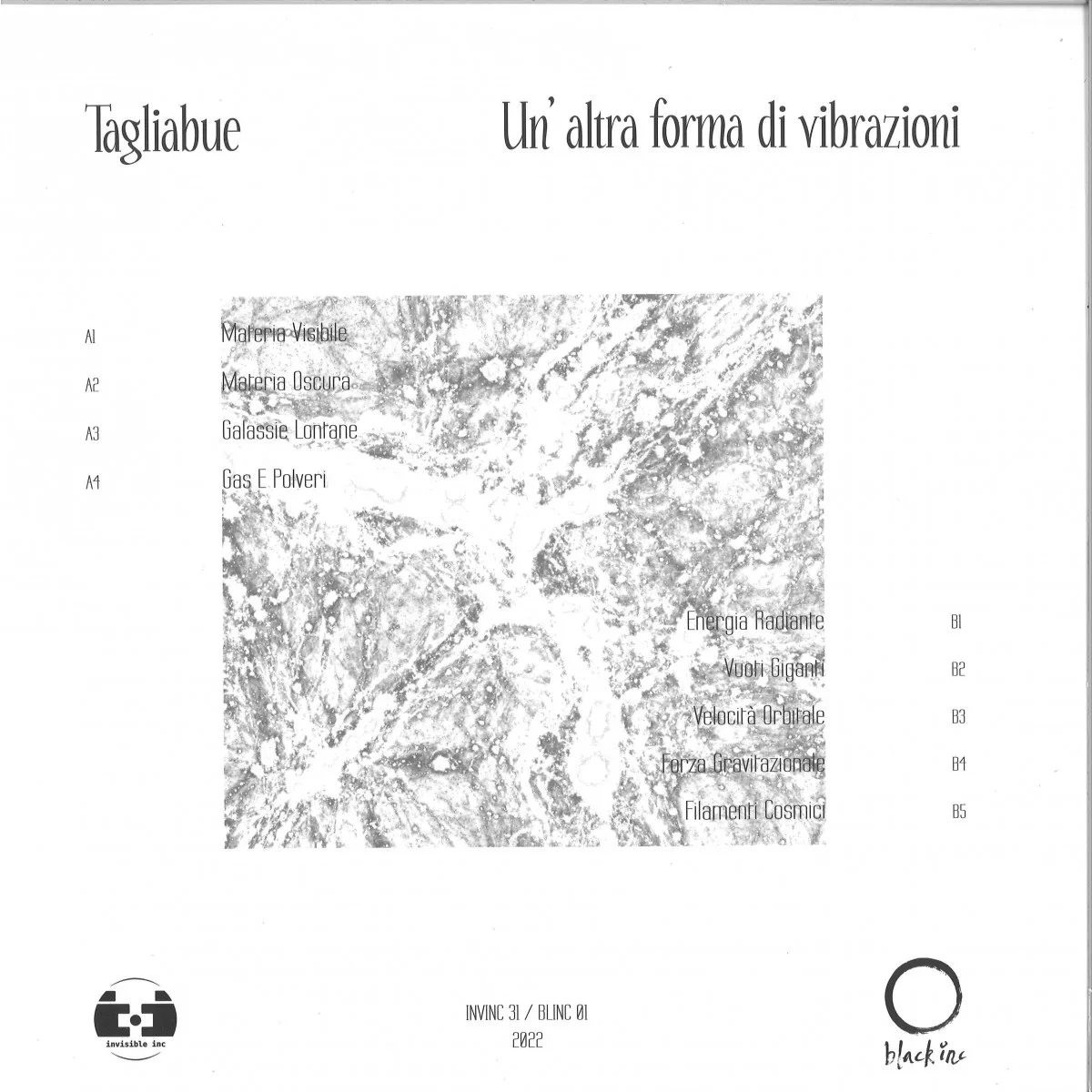 Обратная сторона обложки — Tagliabue — Un' Altra Forma Di Vibrazioni LP