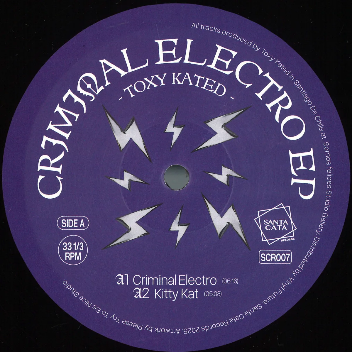 Front cover — Toxy Kated — Criminal Electro EP