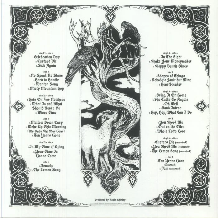 Back cover — Jimmy PAGE / THE BLACK CROWES — Live At The Greek (25th Anniversary Edition)