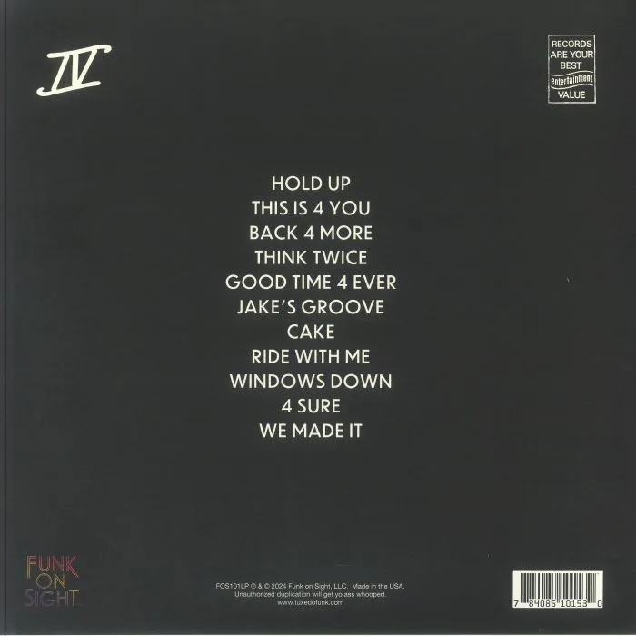 Back cover — TUXEDO — Tuxedo IV