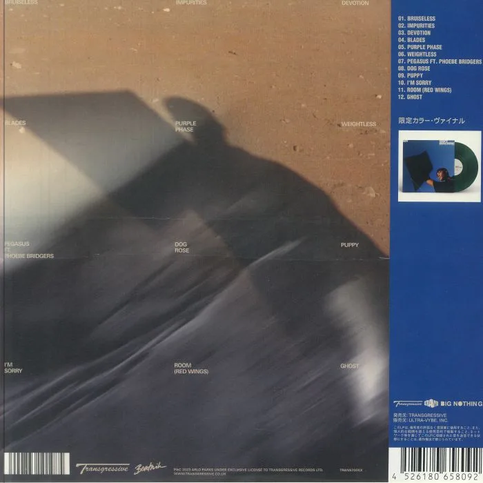 Обратная сторона обложки — Arlo PARKS — My Soft Machine (Japanese Edition)