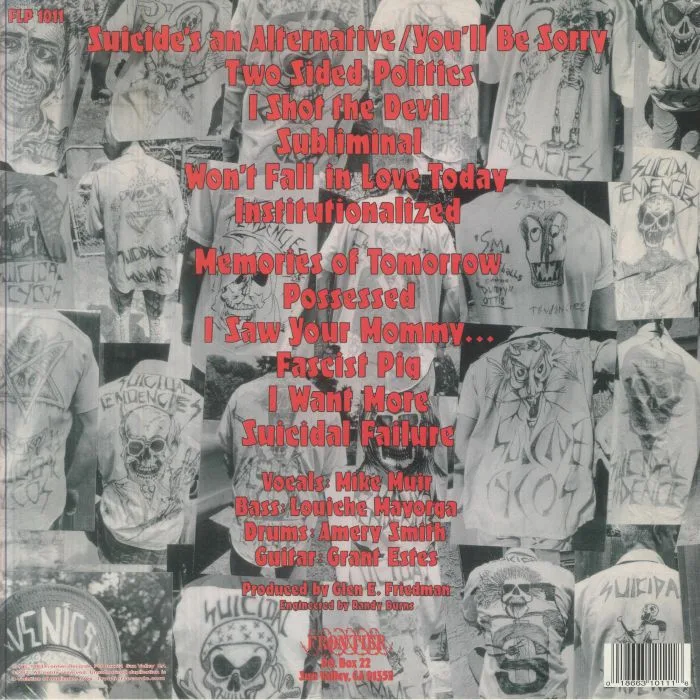 Back cover — SUICIDAL TENDENCIES — Suicidal Tendencies