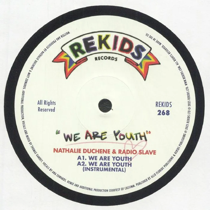 Лицевая сторона обложки — Nathalie DUCHENE / RADIO SLAVE — We Are Youth