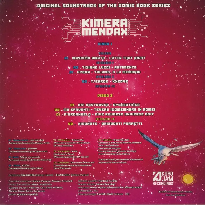 Обратная сторона обложки — VARIOUS — Kimera Mendax Vol 2 (Soundtrack)