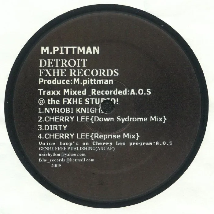 Front cover — Marcellus PITTMAN — M Pittman EP