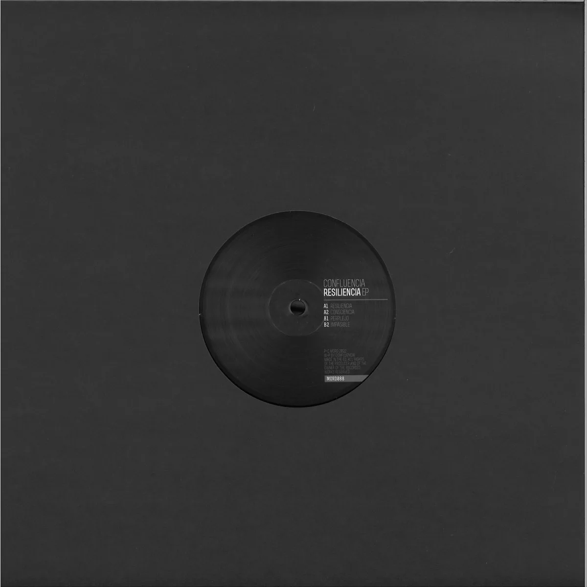 Back cover — Confluencia — Resiliencia EP