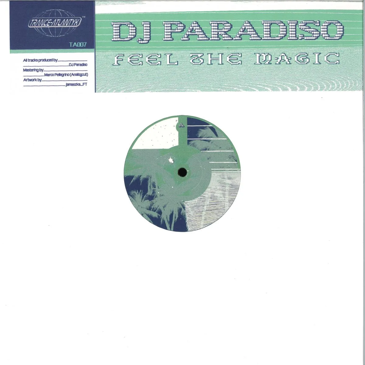 Лицевая сторона обложки — Dj Paradiso — Feel The Magic EP