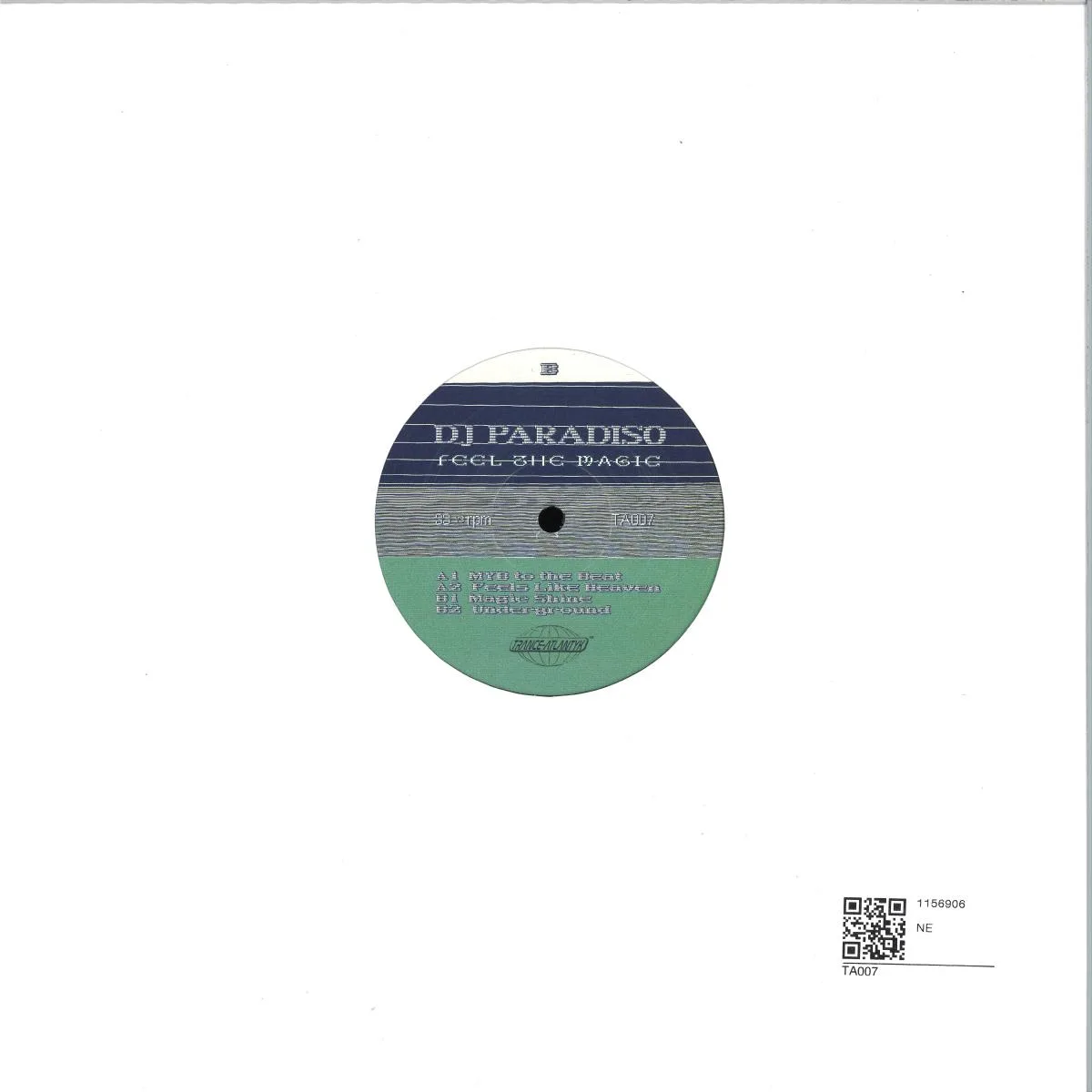 Обратная сторона обложки — Dj Paradiso — Feel The Magic EP