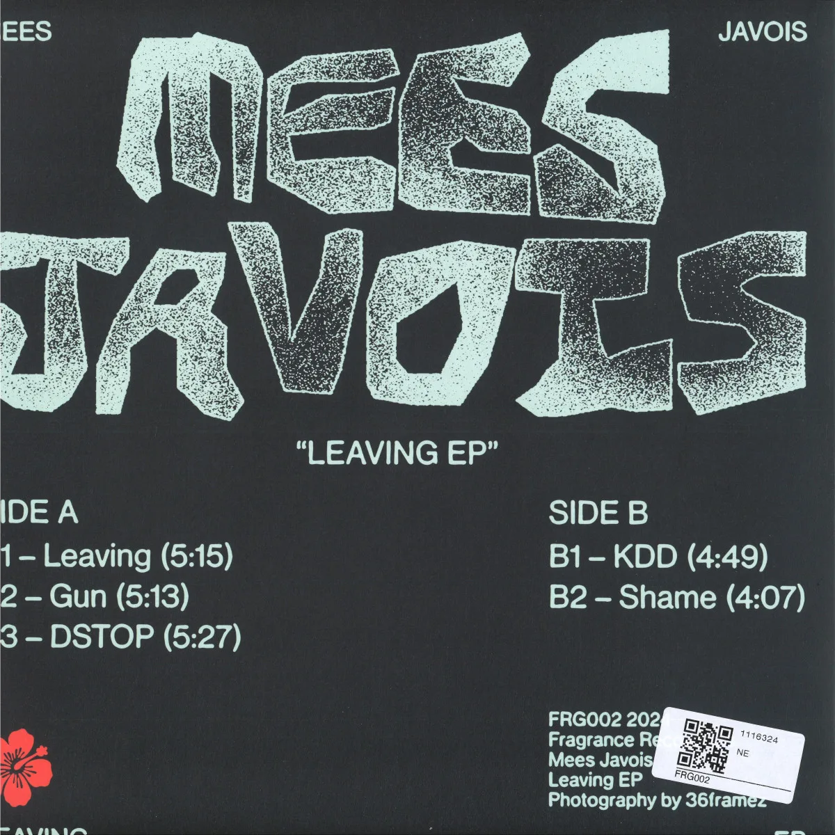 Back cover — Mees Javois — Leaving EP