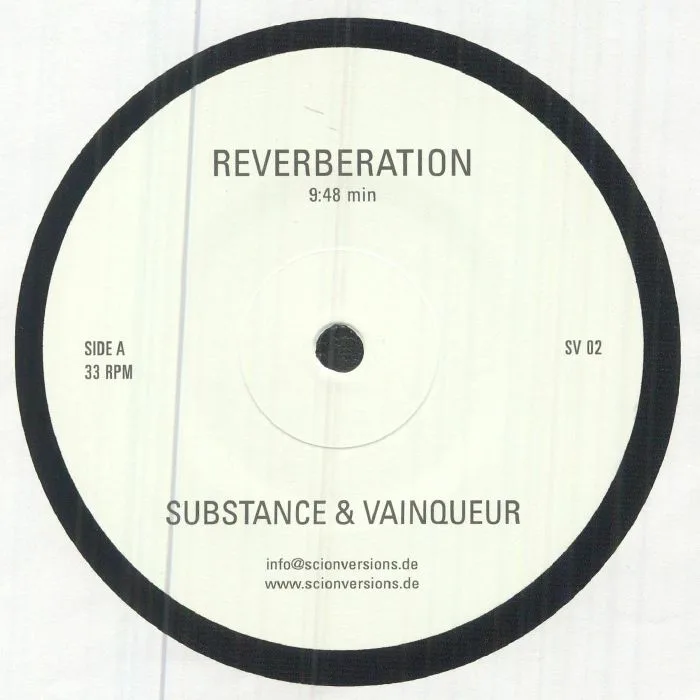 Front cover — SUBSTANCE / VAINQUEUR — Reverberation
