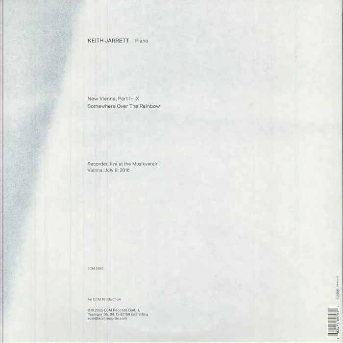 Back cover — Keith JARRETT — New Vienna