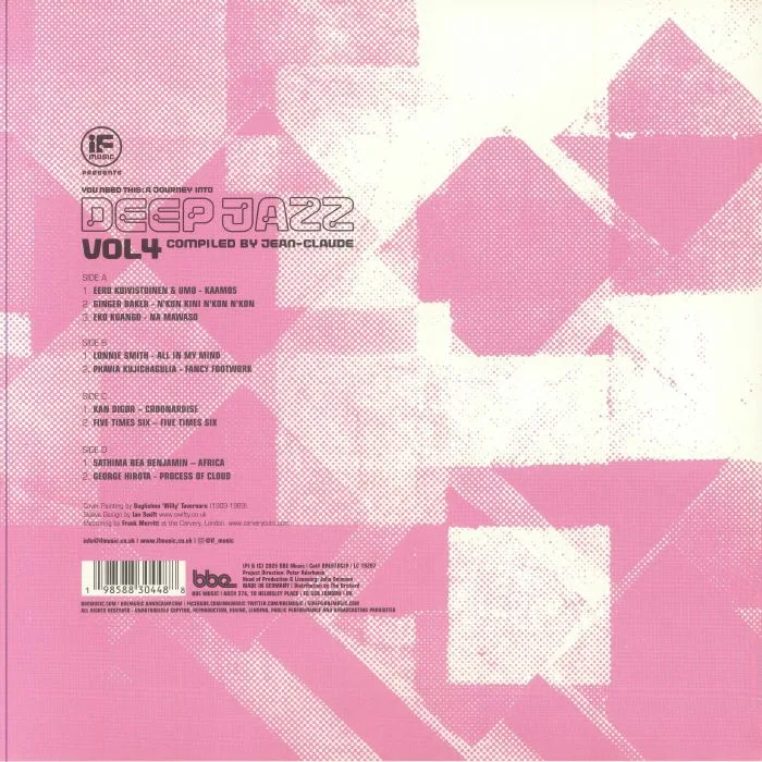Back cover — JEAN CLAUDE / VARIOUS — You Need This: A Journey Into Deep Jazz Vol 4