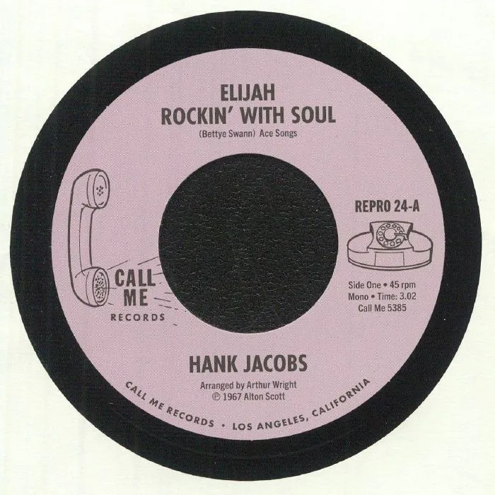 Лицевая сторона обложки — Hank JACOBS — Elijah Rockin' With Soul