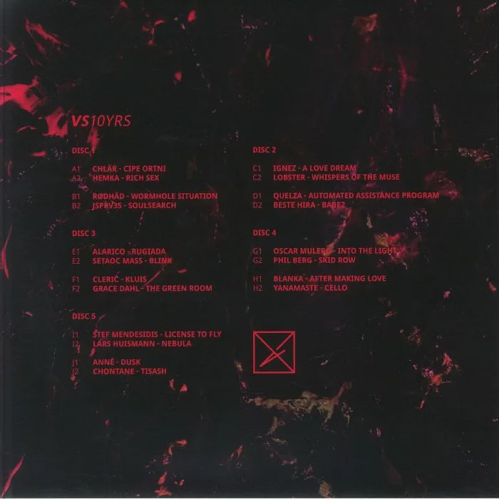 Back cover — VARIOUS — Vault Sessions 10 Years