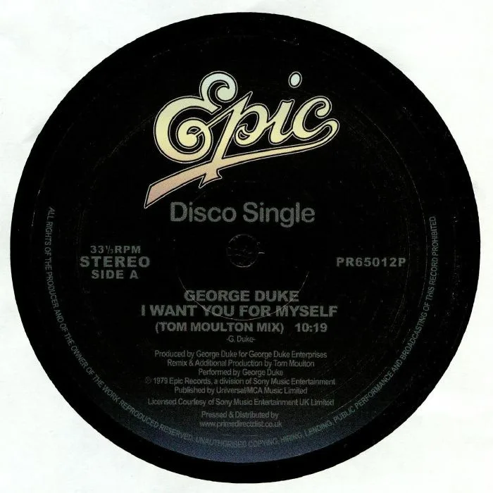 Front cover — George DUKE — I Want You For Myself (reissue)