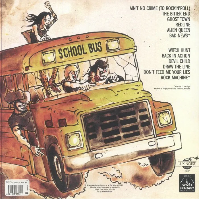 Back cover — The STRIPP — Ain't No Crime To Rock N Roll