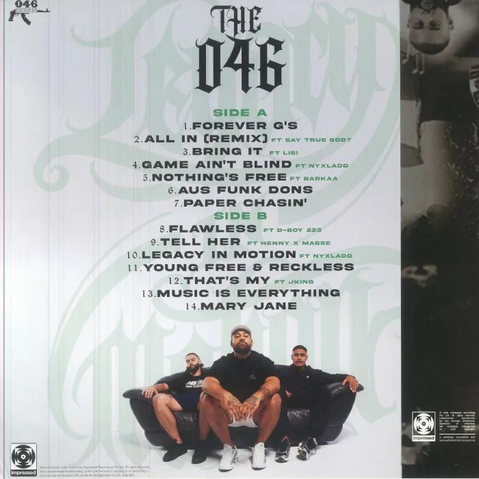 Back cover — The 046 — Legacy In Motion