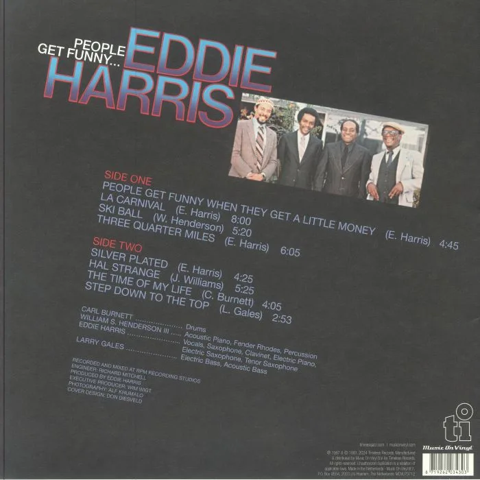 Обратная сторона обложки — Eddie HARRIS — People Get Funny (reissue)