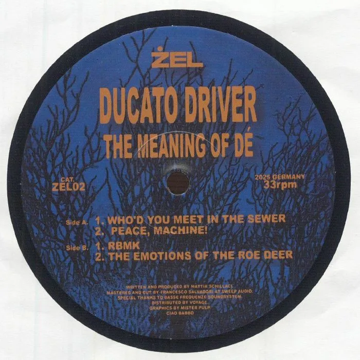 Лицевая сторона обложки — DUCATO DRIVER — The Meaning Of De