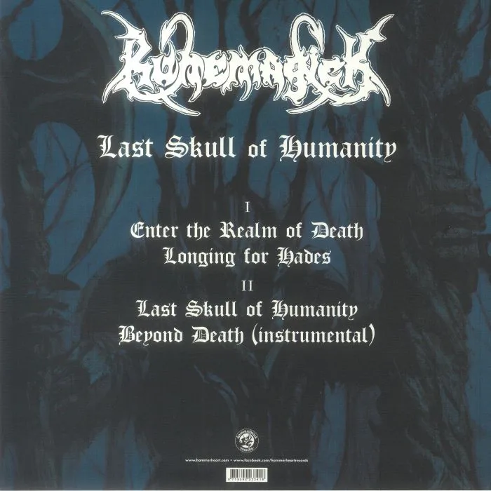 Back cover — RUNEMAGICK — Last Skull Of Humanity