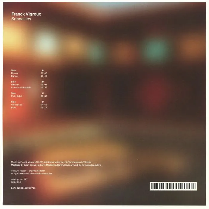 Back cover — Franck VIGROUX — Sonnailles (30th Anniversary Edition)