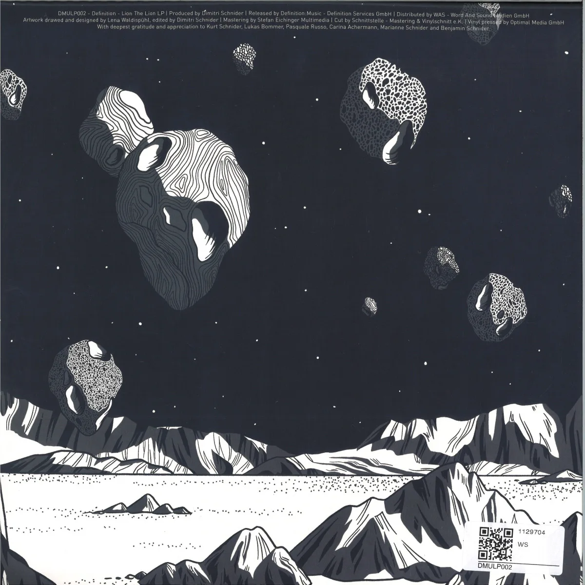 Back cover — Definition — Lion, The Lion (2*12")