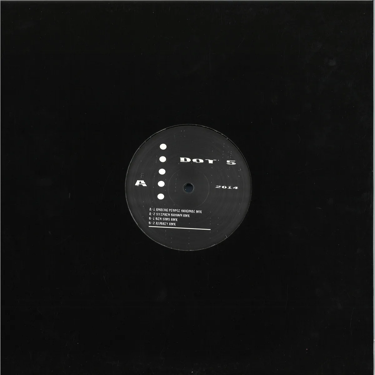 Back cover — Various — Dot Records presents Dot 5
