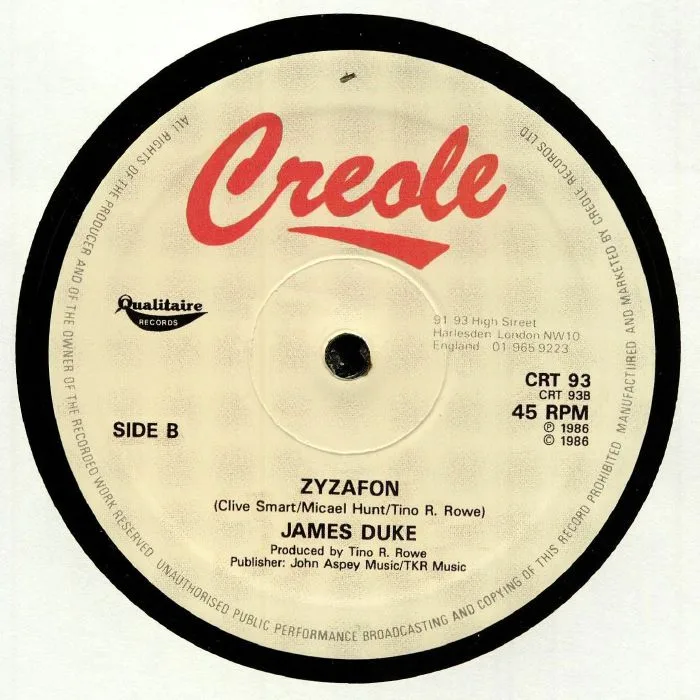 Обратная сторона обложки — James DUKE — Hold On (reissue)