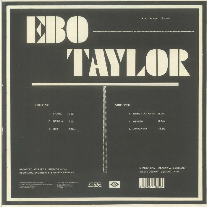 Обратная сторона обложки — Ebo TAYLOR — Ebo Taylor (remastered)