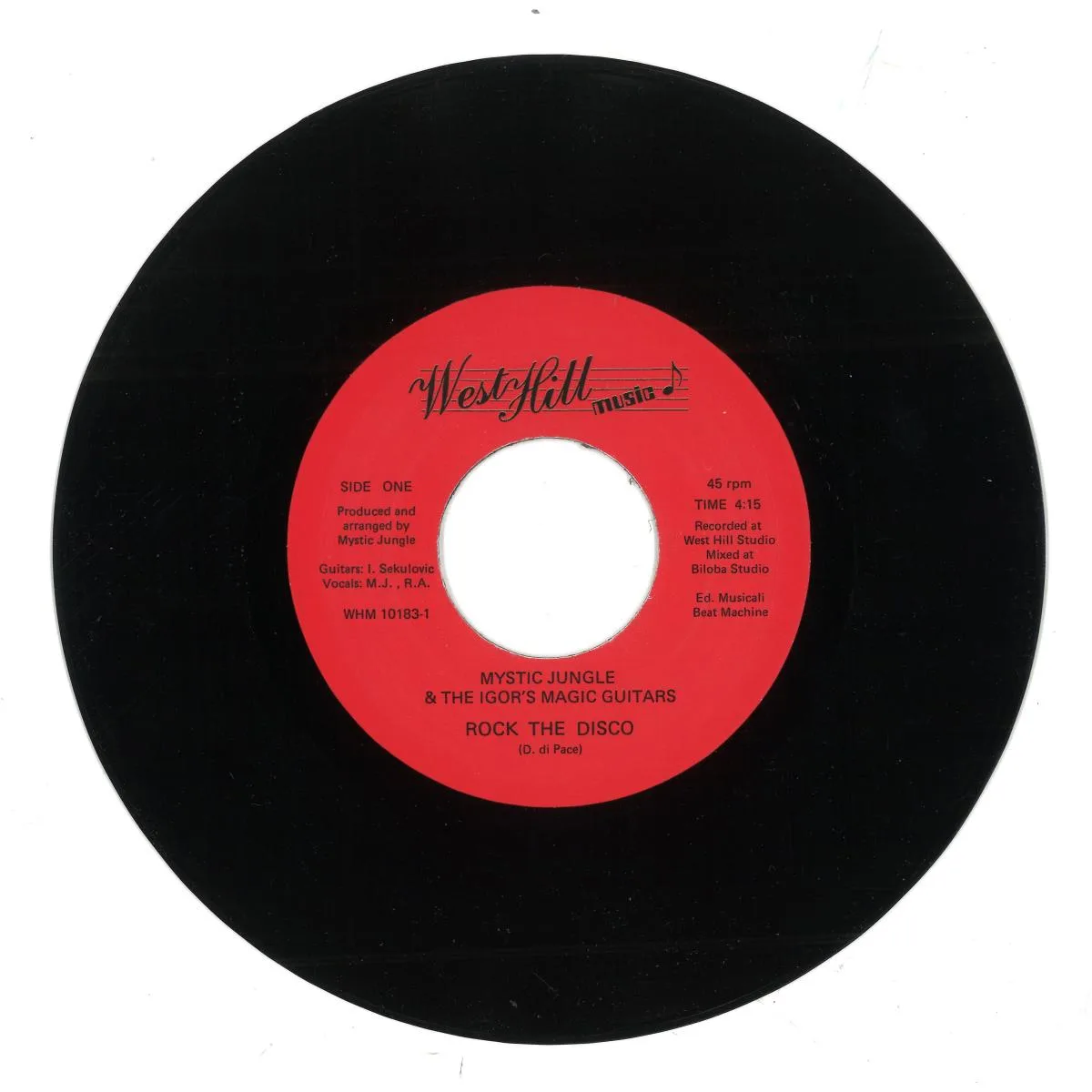 MYSTIC JUNGLE & THE IGOR'S MAGIC GUITARS — ROCK THE DISCO / SHABA RIDDIM 7"