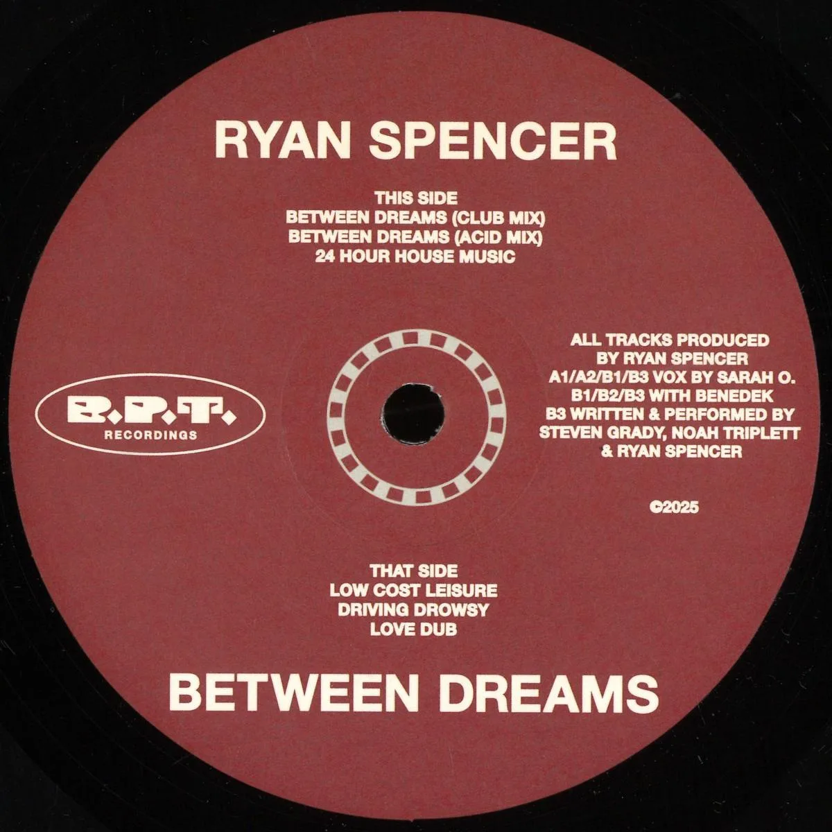 Лицевая сторона обложки — Ryan Spencer — Between Dreams